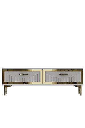 TSA1204BG TUNA Tv Sehpası Beyaz-Gold 120cm