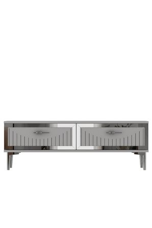 TSA1204BS TUNA Tv Sehpası Beyaz-Silver 120cm