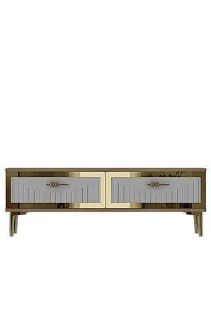 TSA1204DBG TUNA Tv Sehpası Safirmeşe-Beyaz-Gold 120cm
