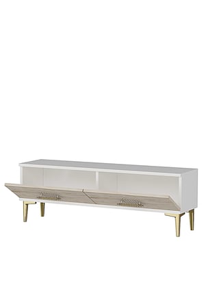 TSA1215BT İDA Tv Sehpası Beyaz-Traverten 120cm