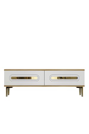 TSA1220DBG RANY Tv Sehpası Safirmeşe-Beyaz-Gold 120cm