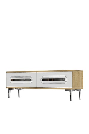 TSA1220DBS RANY Tv Sehpası Safirmeşe-Beyaz-Silver 120cm