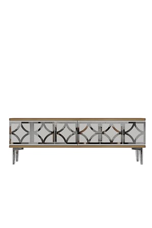 TSA1237DBS LEM Tv Sehpası Safirmeşe-Beyaz-Silver 120cm