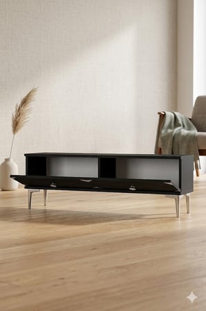 TSA1297AS ALFA Tv Sehpası Antrasit-Silver 120cm