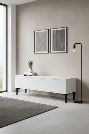 TSA1299B APLOS Tv Sehpası Beyaz 120cm