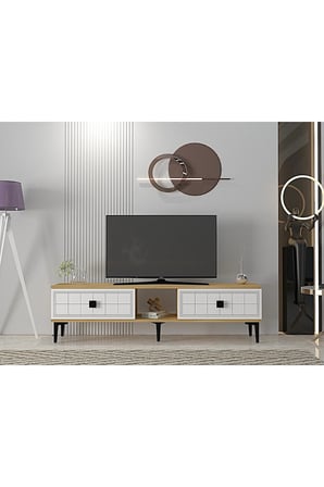 TSA1501DB YUKA TV Sehpası SAFİRMEŞE-BEYAZ 150CM