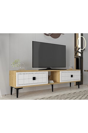 TSA1501DB YUKA TV Sehpası SAFİRMEŞE-BEYAZ 150CM
