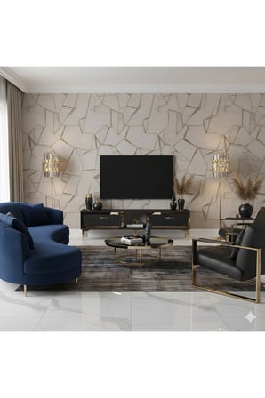 TSA1503AG TUNA TV Sehpası ANTRASİT-GOLD 150CM