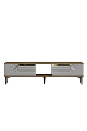 TSA1508DBG MEYRA TV Sehpası SAFİRMEŞE-BEYAZ-GOLD 150CM