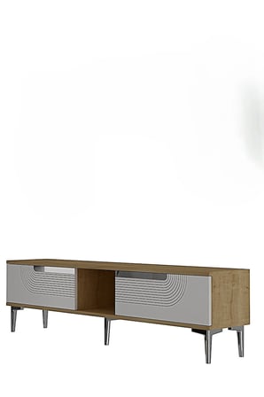 TSA1508DBS MEYRA TV Sehpası SAFİRMEŞE-BEYAZ-SILVER 150CM
