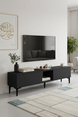 TSA1599A APLOS TV Sehpası ANTRASİT 150CM