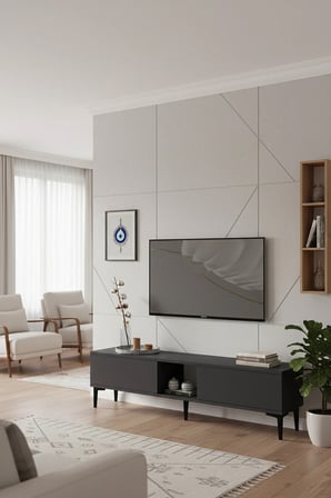TSA1599A APLOS TV Sehpası ANTRASİT 150CM