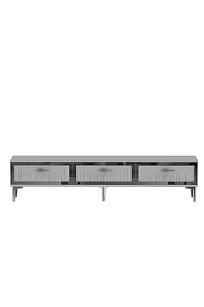 TSA1802BS TUNA TV Sehpası BEYAZ-SILVER 180CM