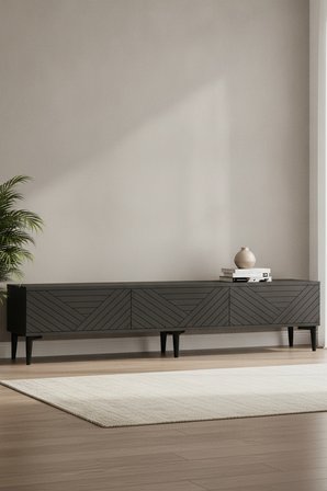 TSA1804A FERRO Tv Sehpası Antrasit 180cm