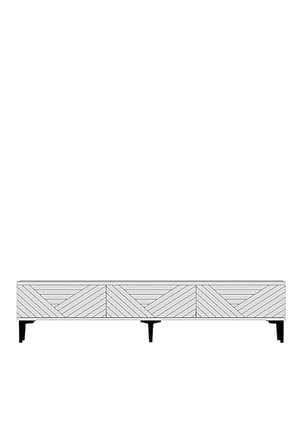 TSA1804B FERRO Tv Sehpası Beyaz 180cm