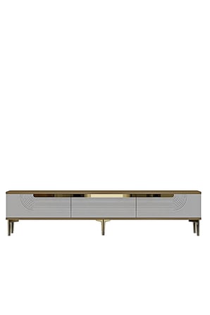 TSA1805DBG MEYRA TV Sehpası SAFİRMEŞE-BEYAZ-GOLD 180CM