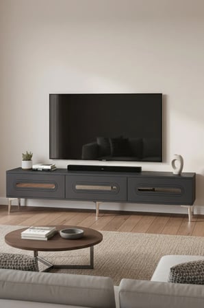 TSA1806AS RANY TV Sehpası ANTRASİT-SILVER 180CM