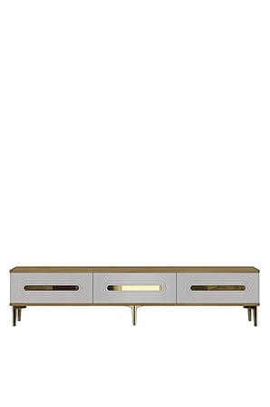 TSA1806DBG RANY TV Sehpası SAFİRMEŞE-BEYAZ-GOLD 180CM