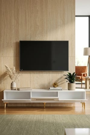 TSA1815B İDA TV Sehpası BEYAZ 180CM