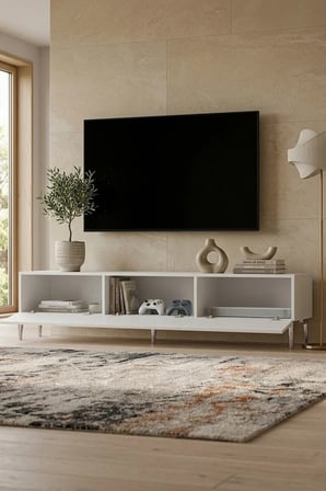 TSA1815B İDA TV Sehpası BEYAZ 180CM