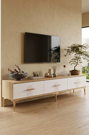 TSA1815DB İDA TV Sehpası SAFİRMEŞE-BEYAZ 180CM