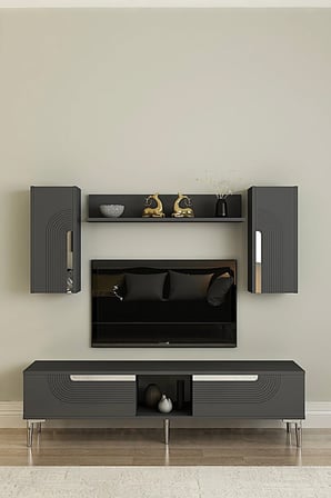 TVR1502AS MEYRA TV Ünitesi Takımı ANTRASİT-SILVER 150CM