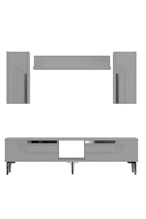 TVR1502BS MEYRA TV Ünitesi Takımı BEYAZ-SILVER 150CM
