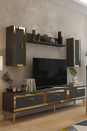 TVR1801AS TUNA TV Ünitesi Takımı ANTRASİT-SILVER 180CM