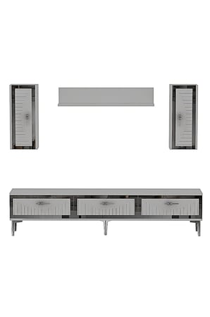 TVR1801BS TUNA TV Ünitesi Takımı BEYAZ-SILVER 180CM