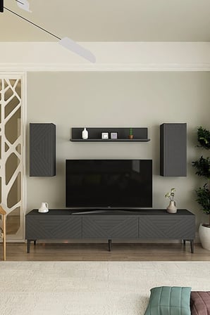 TVR1802A FERRO TV Ünitesi Takımı ANTRASİT 180CM