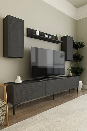 TVR1802A FERRO TV Ünitesi Takımı ANTRASİT 180CM