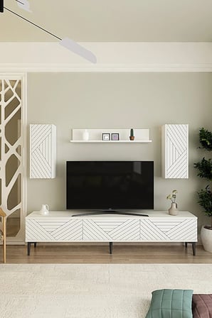 TVR1802B FERRO TV Ünitesi Takımı BEYAZ 180CM