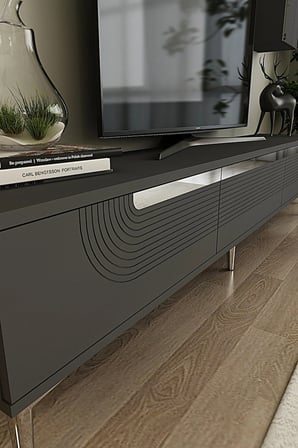 TVR1803AS MEYRA TV Ünitesi Takımı ANTRASİT-SILVER 180CM