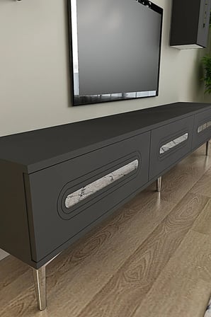 TVR1804AS RANY TV Ünitesi Takımı ANTRASİT-SILVER 180CM