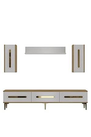 TVR1804DBG RANY TV Ünitesi Takımı SAFİRMEŞE-BEYAZ-GOLD 180CM