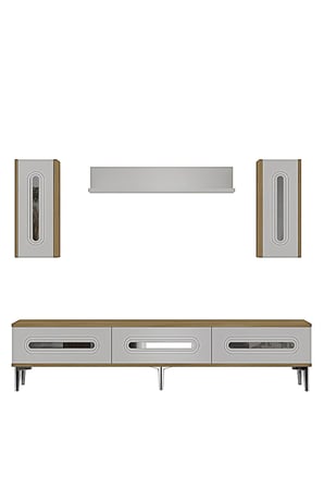 TVR1804DBS RANY TV Ünitesi Takımı SAFİRMEŞE-BEYAZ-SILVER 180CM