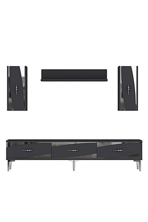 TVR1813AS ELİPS TV Ünitesi Takımı ANTRASİT-SILVER 180CM
