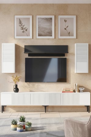 TVR1819B CORSA TV Ünitesi Takımı BEYAZ 180CM