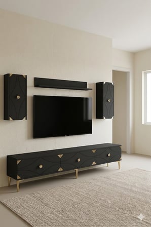 TVR1897AG ALFA Tv Ünitesi Takımı Antrasit-Gold 180cm