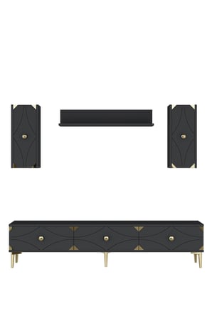 TVR1897AG ALFA Tv Ünitesi Takımı Antrasit-Gold 180cm