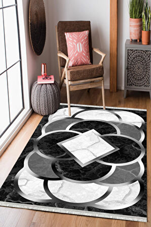 Homier Cotton Kalitesi Yıkanabilir Kaymaz Taban Antibakteriyel Kilim Ve Yolluk H-MD-0093A