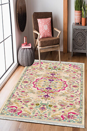 Homier Cotton Kalitesi Yıkanabilir Kaymaz Taban Antibakteriyel Kilim Ve Yolluk H-OT-4024B