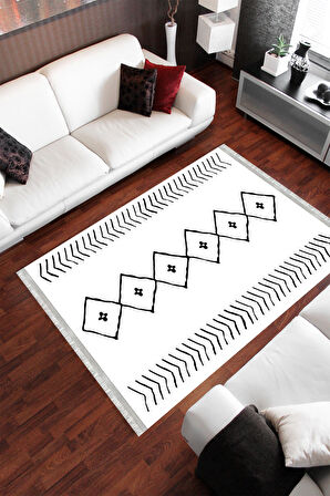 Homier Cotton Kalitesi Yıkanabilir Kaymaz Taban Antibakteriyel Kilim Ve Yolluk H-OT-4104A