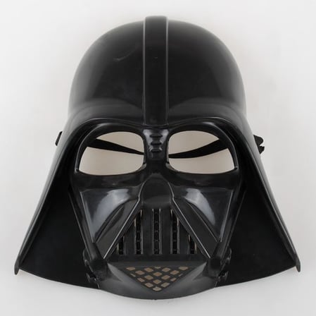 Çocuk Boy Yıldız Savaşları Darth Vadet Maskesi ve 90 cm Pelerin Seti Siyah (5616)