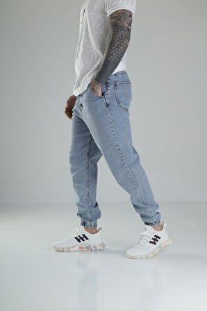 Buz Mavisi Jogger Kot Pantolon