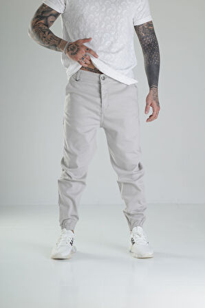 Gri Kot Jogger Pantolon