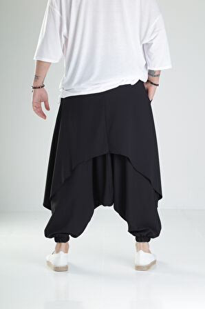Oversize Şalvarlı Samurai Pantolon