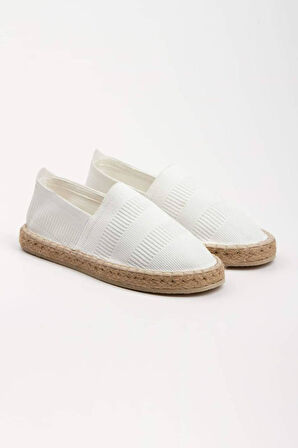 Triko Beyaz Espadril