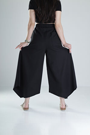 Bürümcük Kumaş Oversize Ok Paça Pantolon
