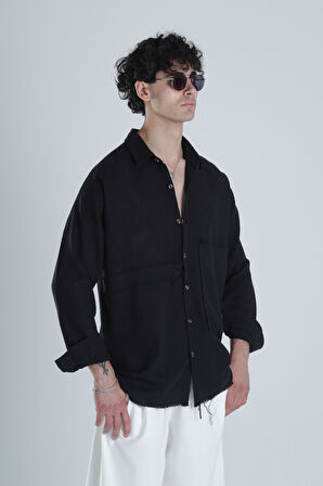 Tasarım Siyah Gömlek